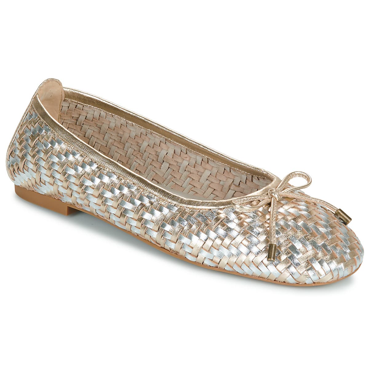 Women's Ballet Flats Unisa Gold