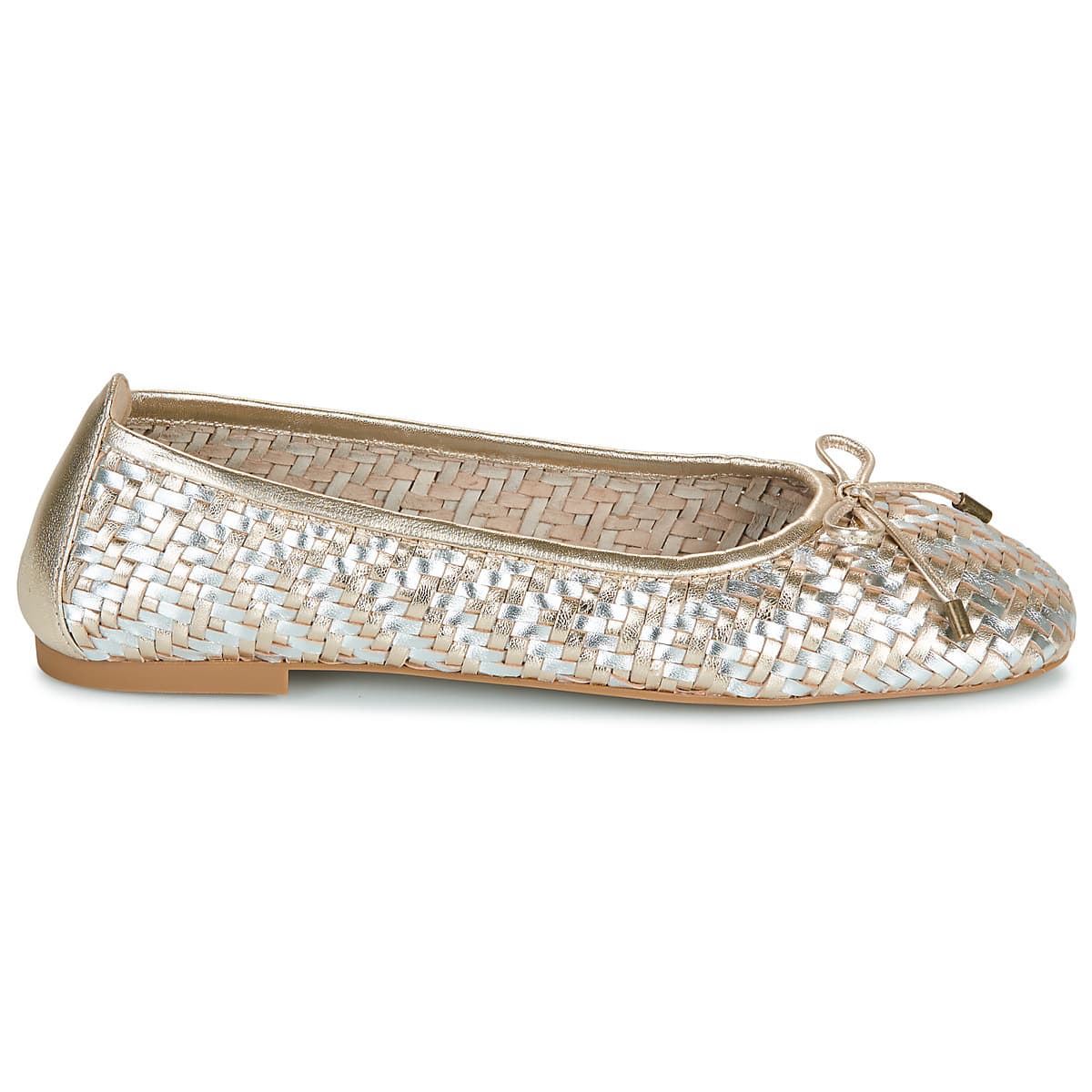 Women's Ballet Flats Unisa Gold