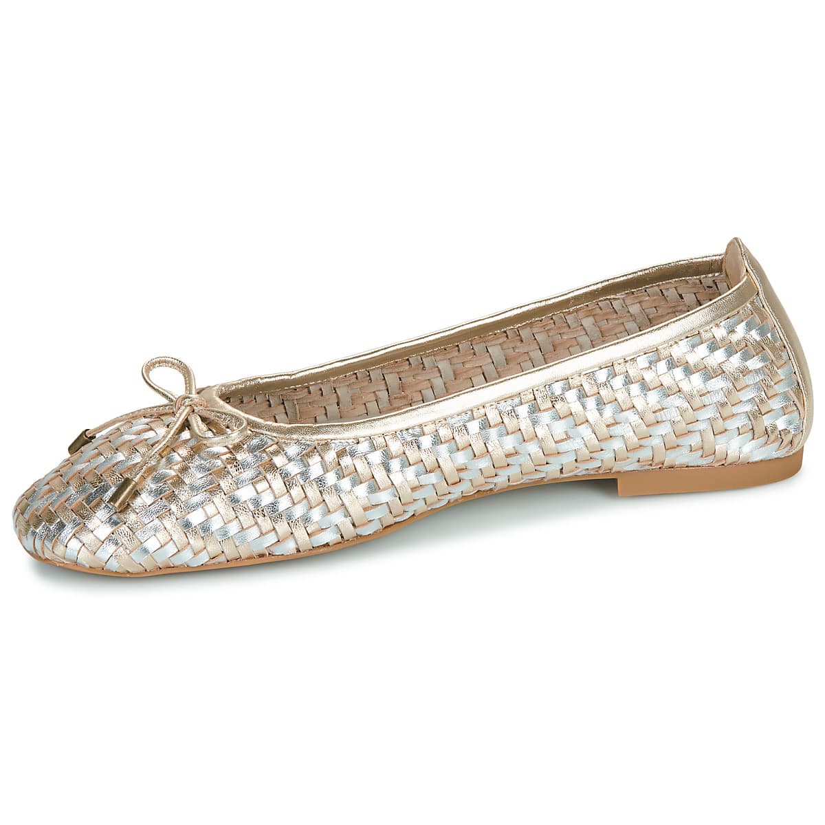 Women's Ballet Flats Unisa Gold