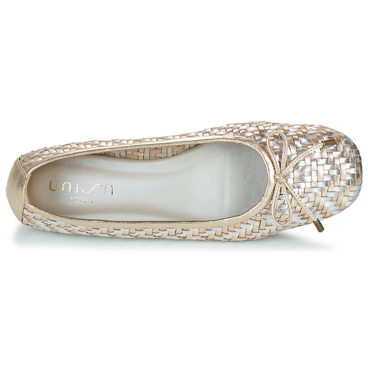 Women's Ballet Flats Unisa Gold