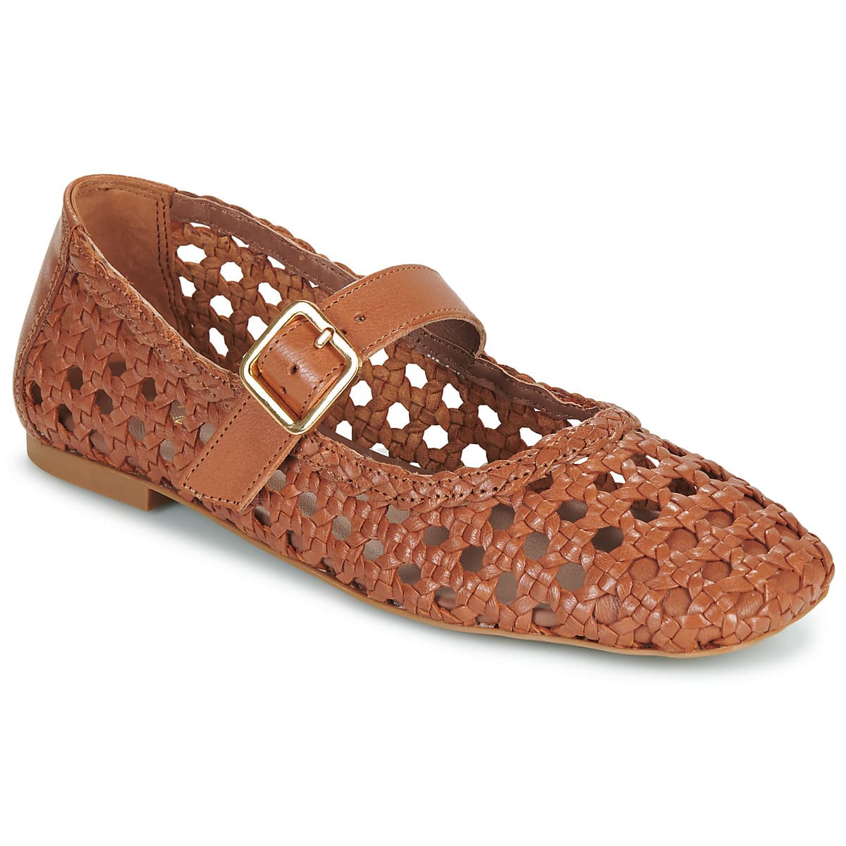 Women's Ballet Flats Unisa Brown