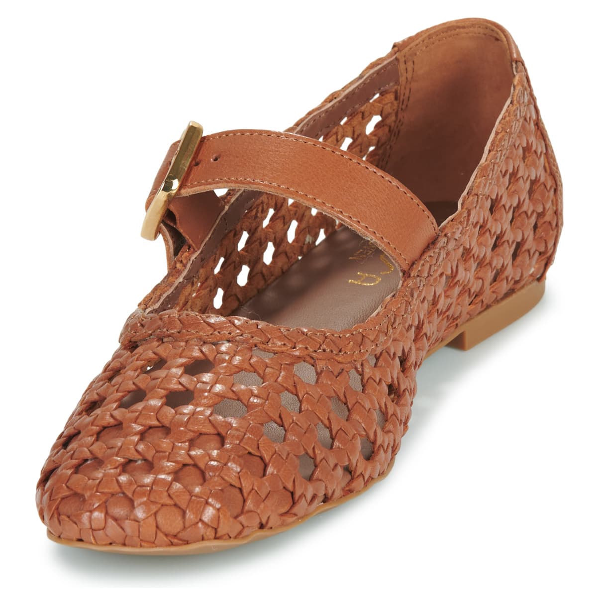 Women's Ballet Flats Unisa Brown