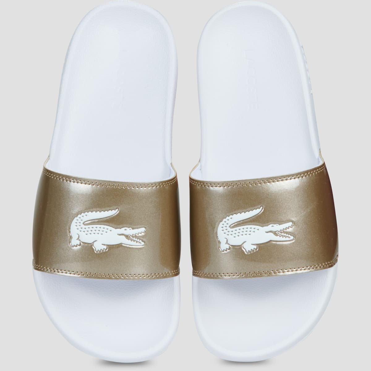 Women's Flip Flops Lacoste Gold