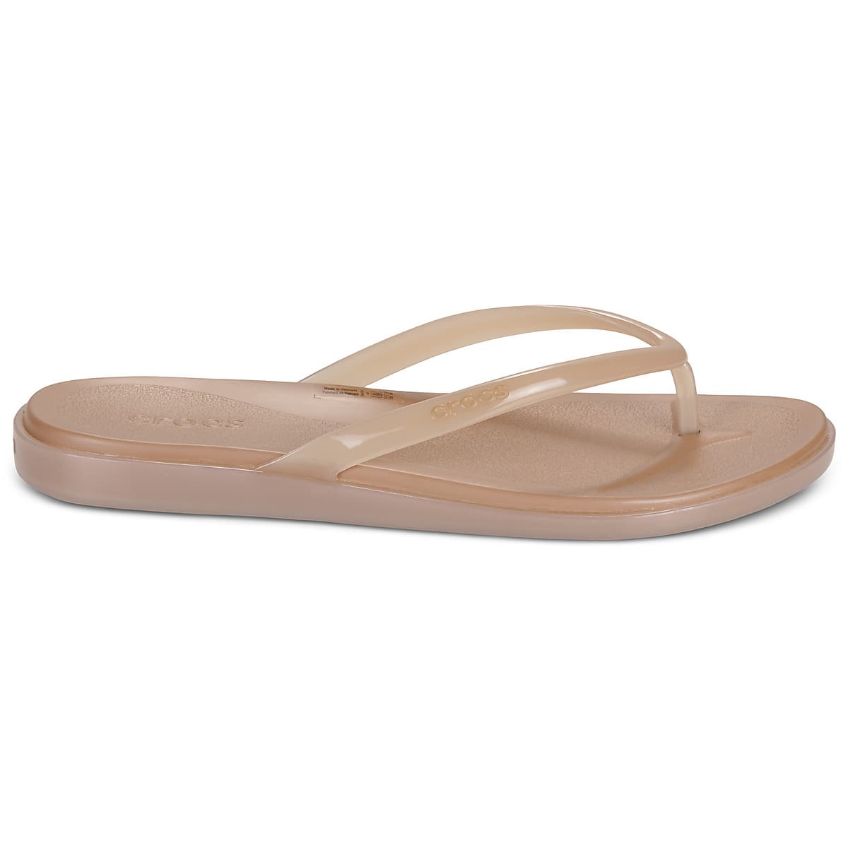Women's Flip Flops Crocs Beige