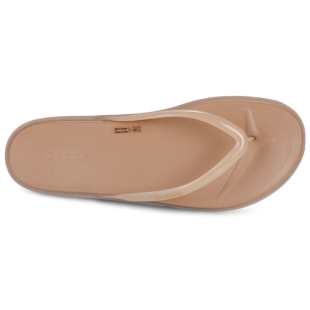 Women's Flip Flops Crocs Beige