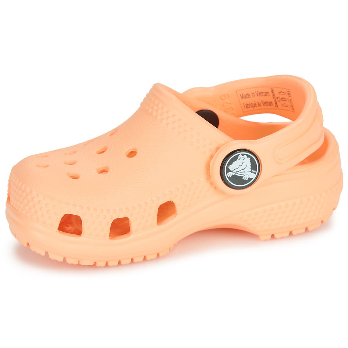 Crocs Classic Clog Βρεφικά Πορτοκαλί Πέδιλα Σαμπώ