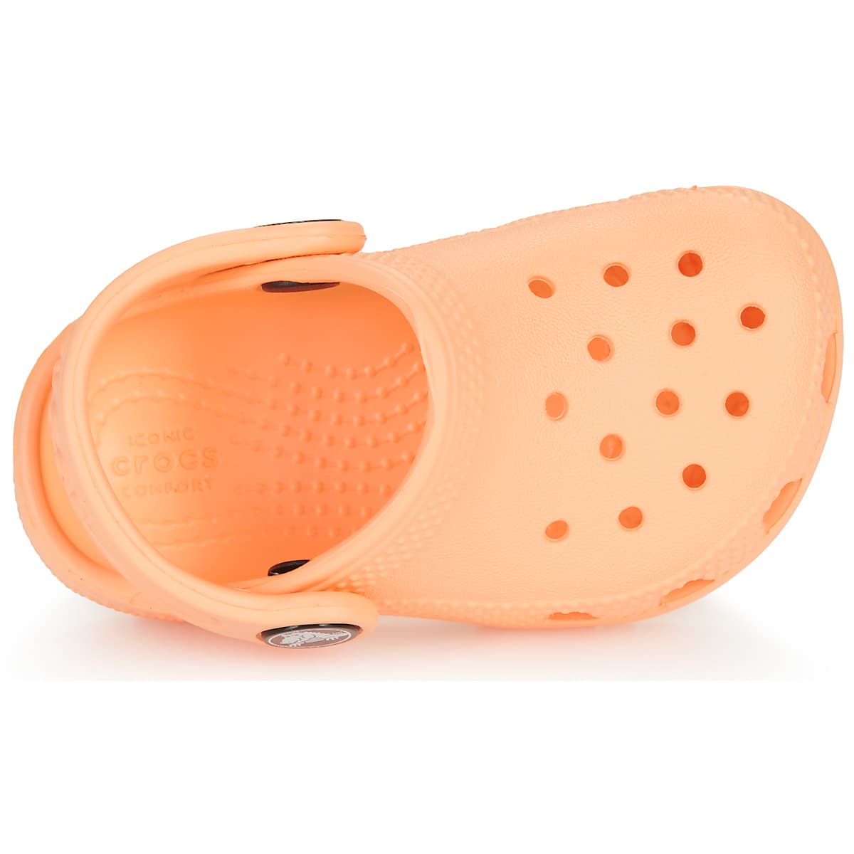 Crocs Classic Clog Βρεφικά Πορτοκαλί Πέδιλα Σαμπώ