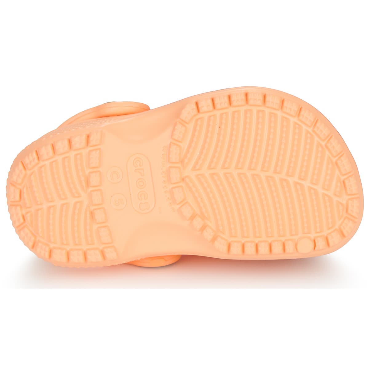 Crocs Classic Clog Βρεφικά Πορτοκαλί Πέδιλα Σαμπώ