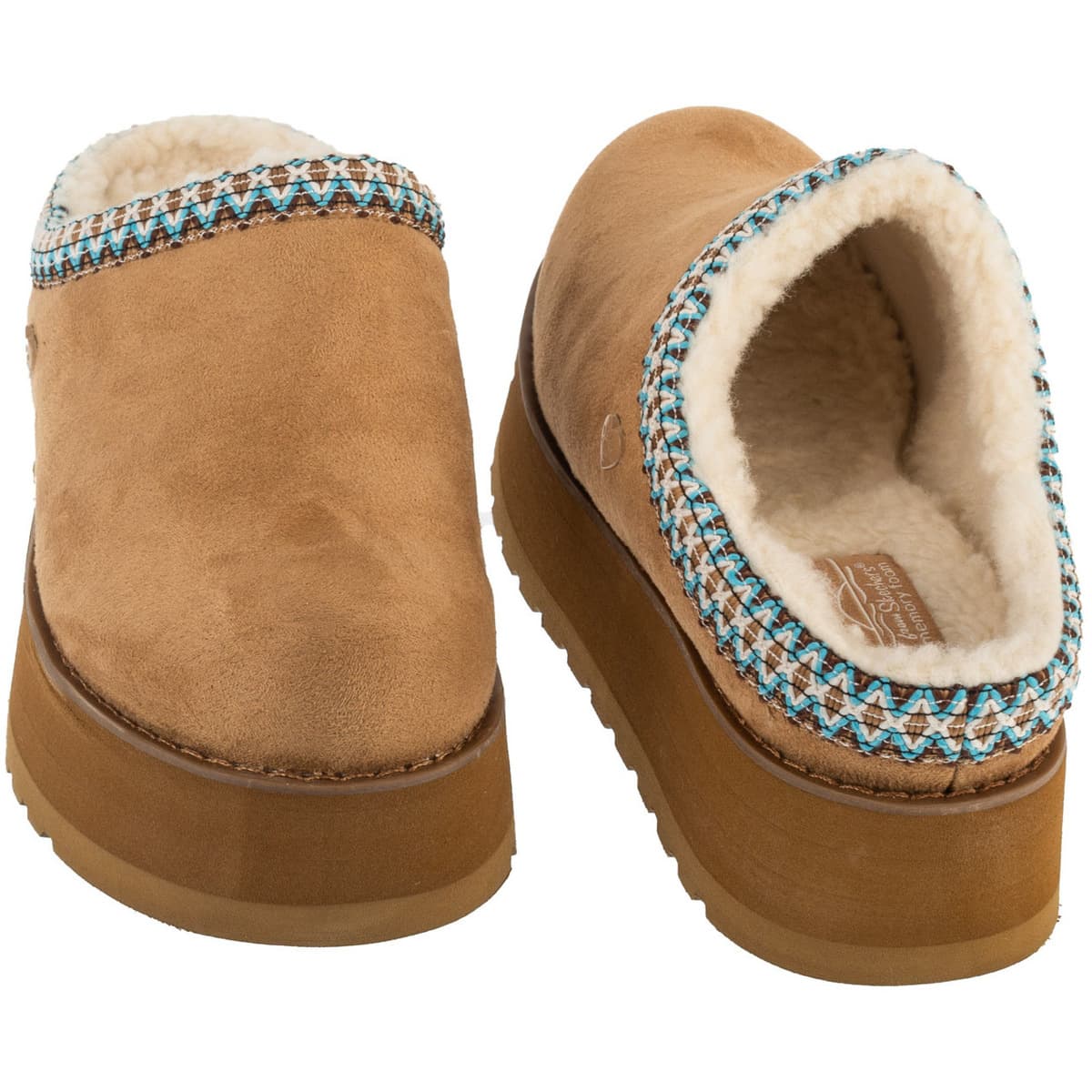 Women's House Slippers Skechers Beige