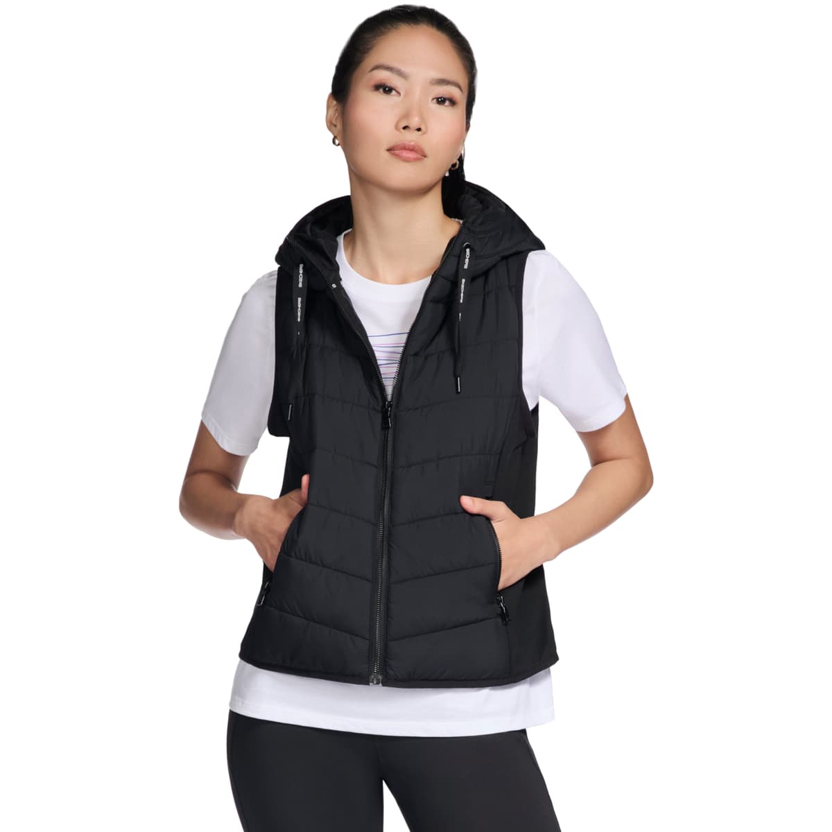 Χοντρό μπουφάν Skechers GO Shield Performance Elite Hooded Vest