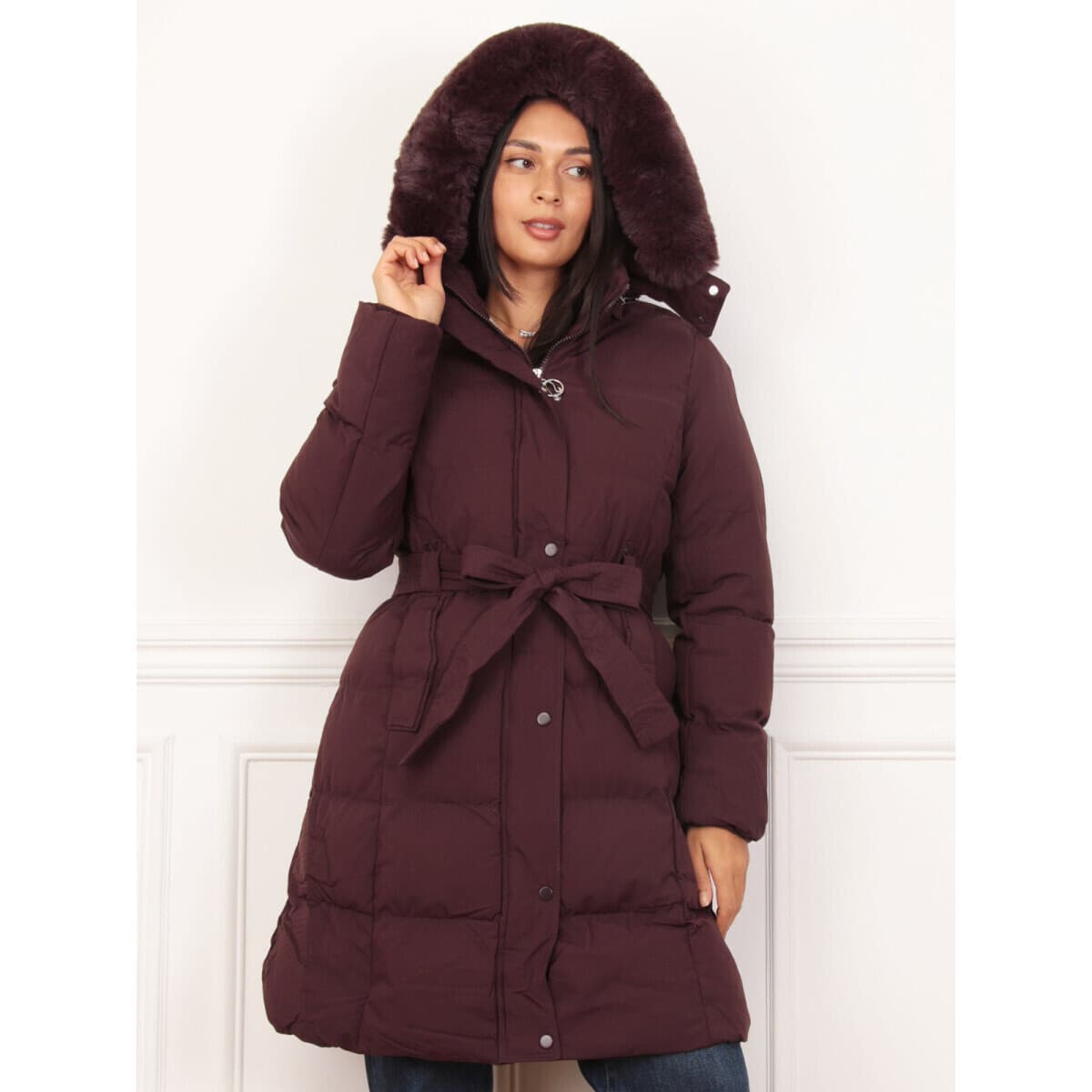 Women's Coats La Modeuse Bordeaux
