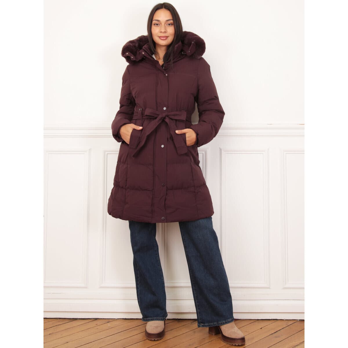 Women's Coats La Modeuse Bordeaux