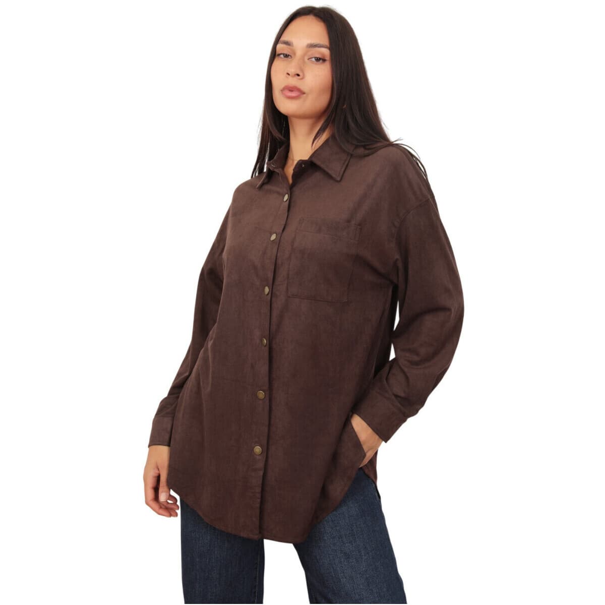 Women's Shirts La Modeuse Brown