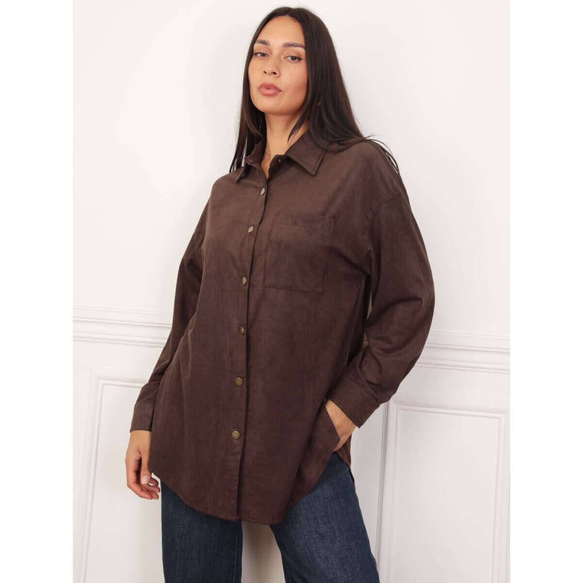 Women's Shirts La Modeuse Brown