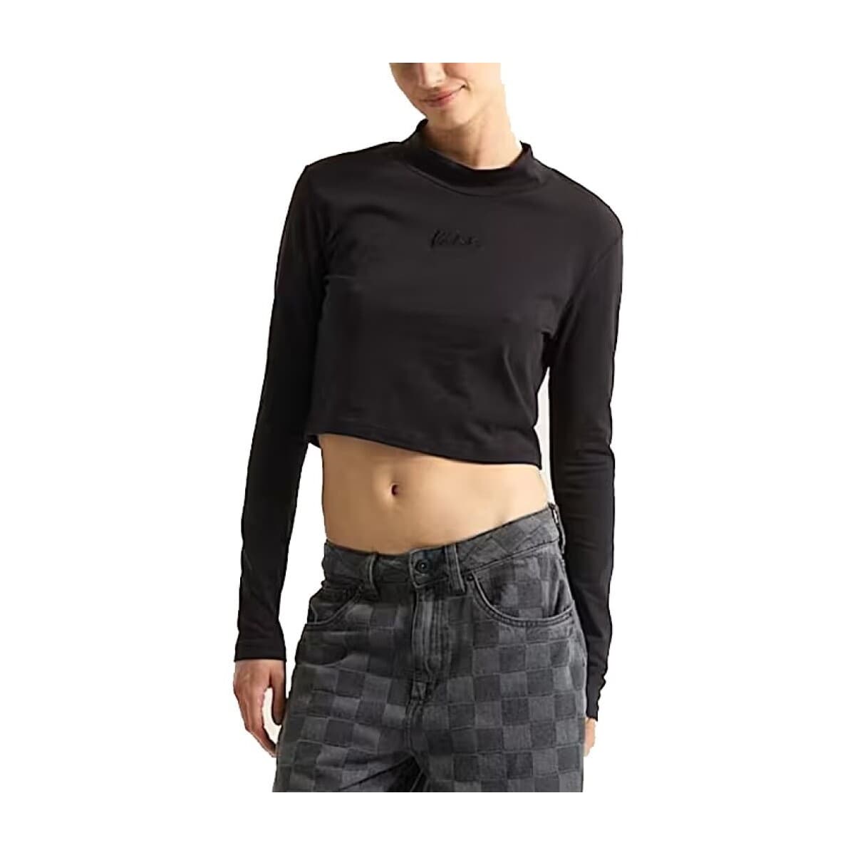 Women's T-Shirts Vans Black