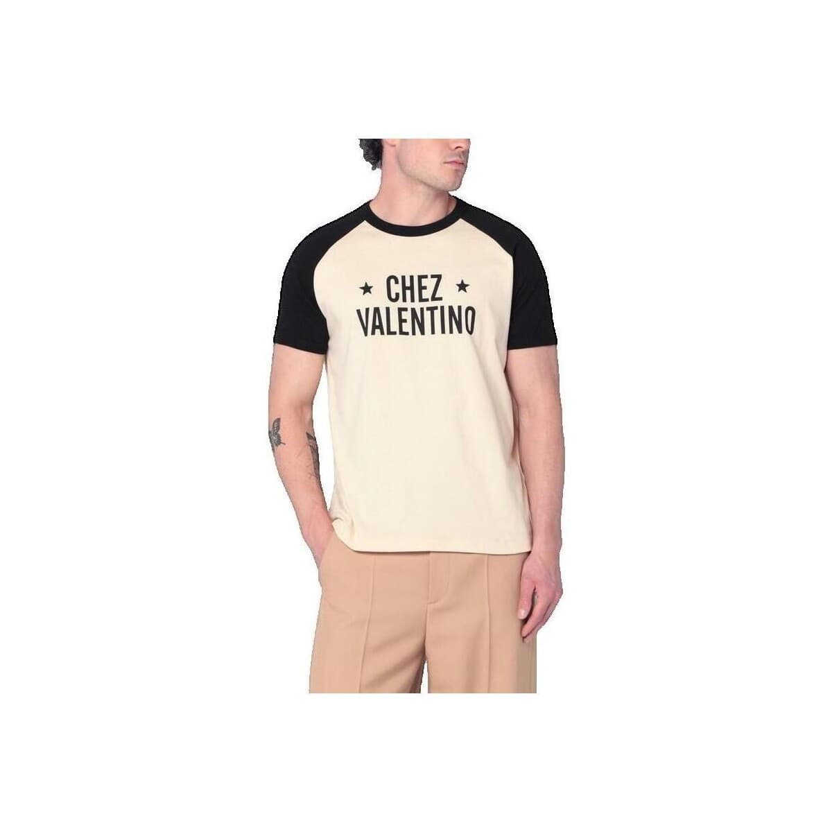 T-shirt με κοντά μανίκια Valentino Bags T-shirt Beurre