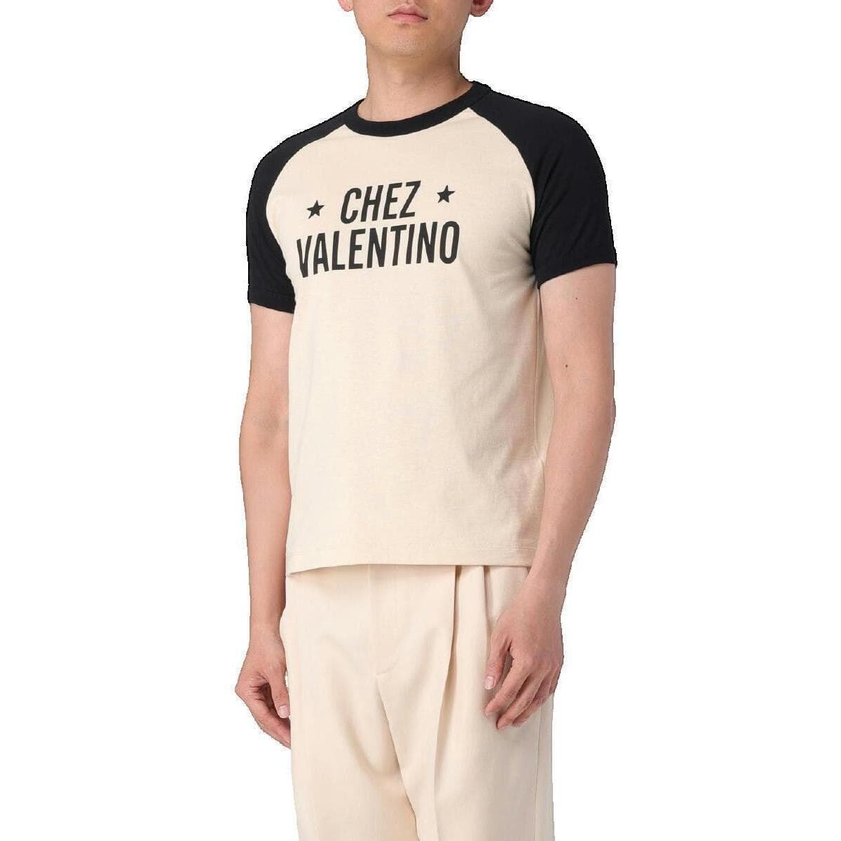 Men's T-Shirts Valentino Bags Beige