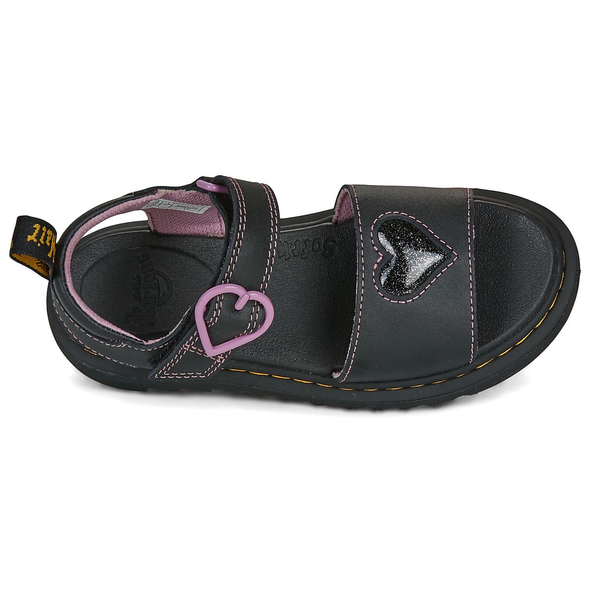 Girls' Sandals Dr. Martens Black
