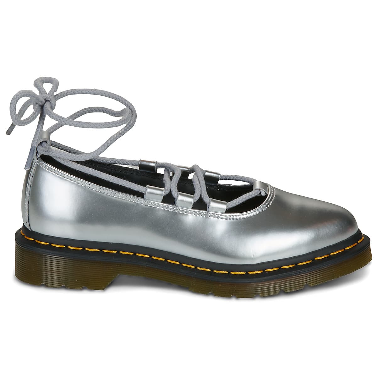 Women's Ballet Flats Dr. Martens Silver