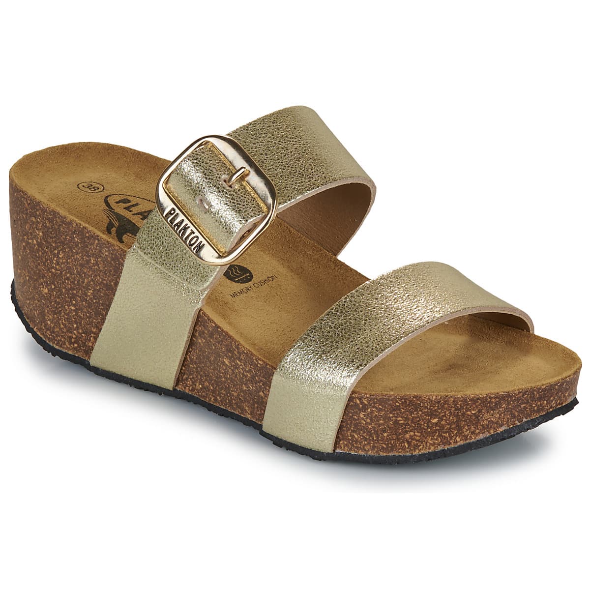Women's Mules Plakton Gold