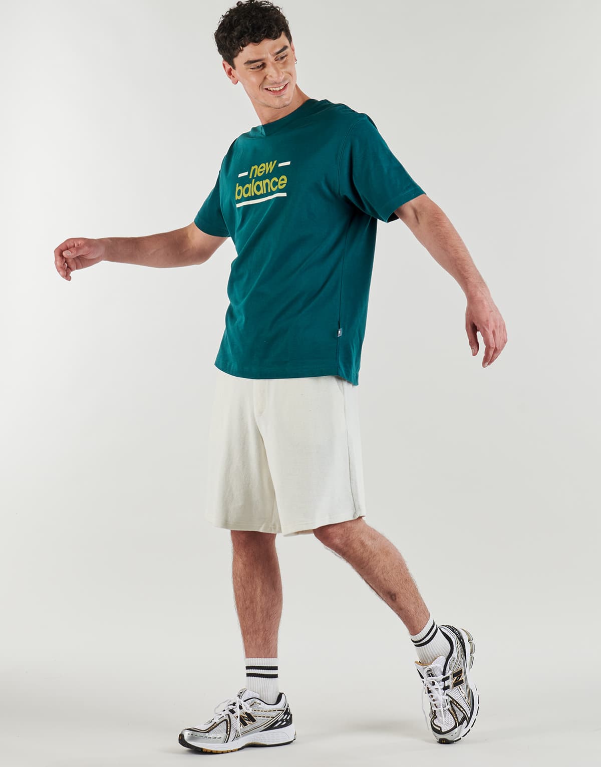 Men's T-Shirts New Balance Green
