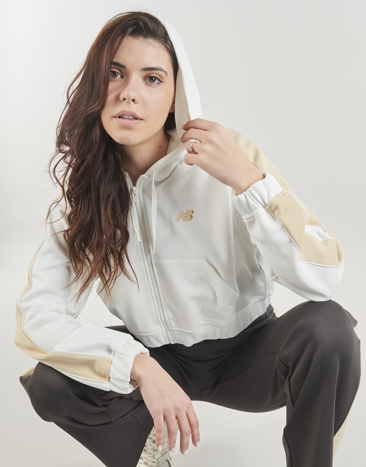 Women's Sweatshirts New Balance Beige
