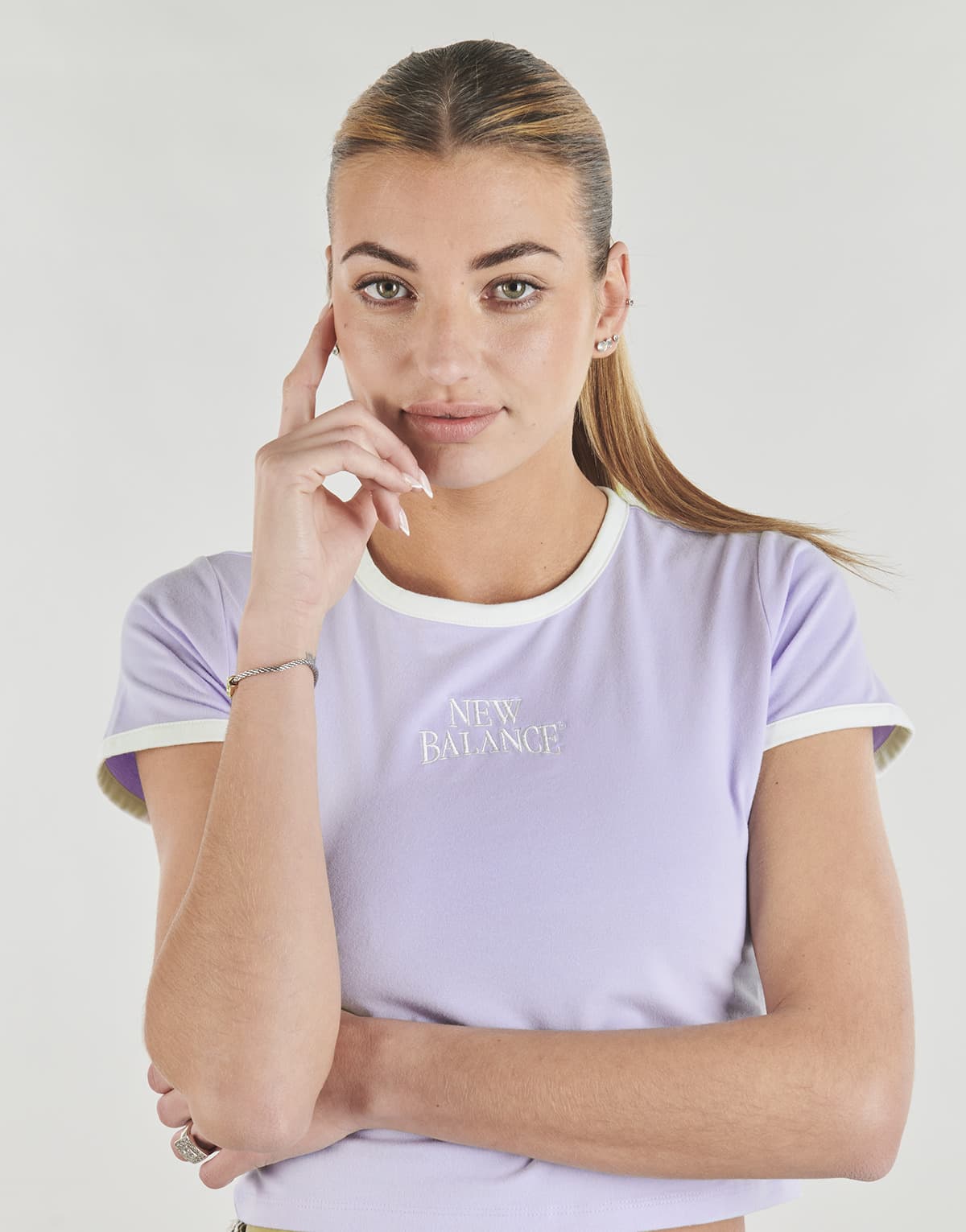 Women's T-Shirts New Balance Purple