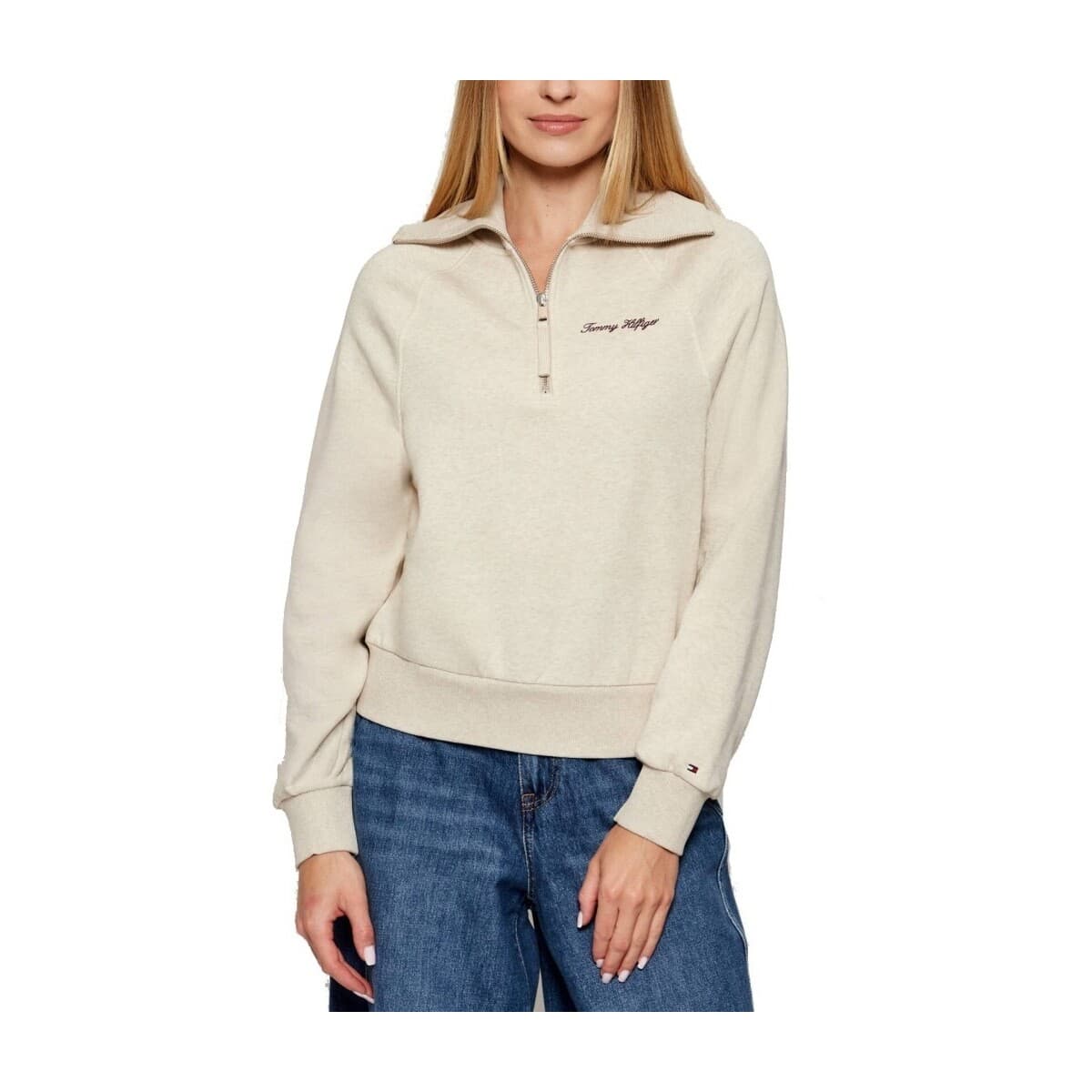 Πουλόβερ Tommy Hilfiger Jerséis Mujer Modèle Classic Script Fleece Ha