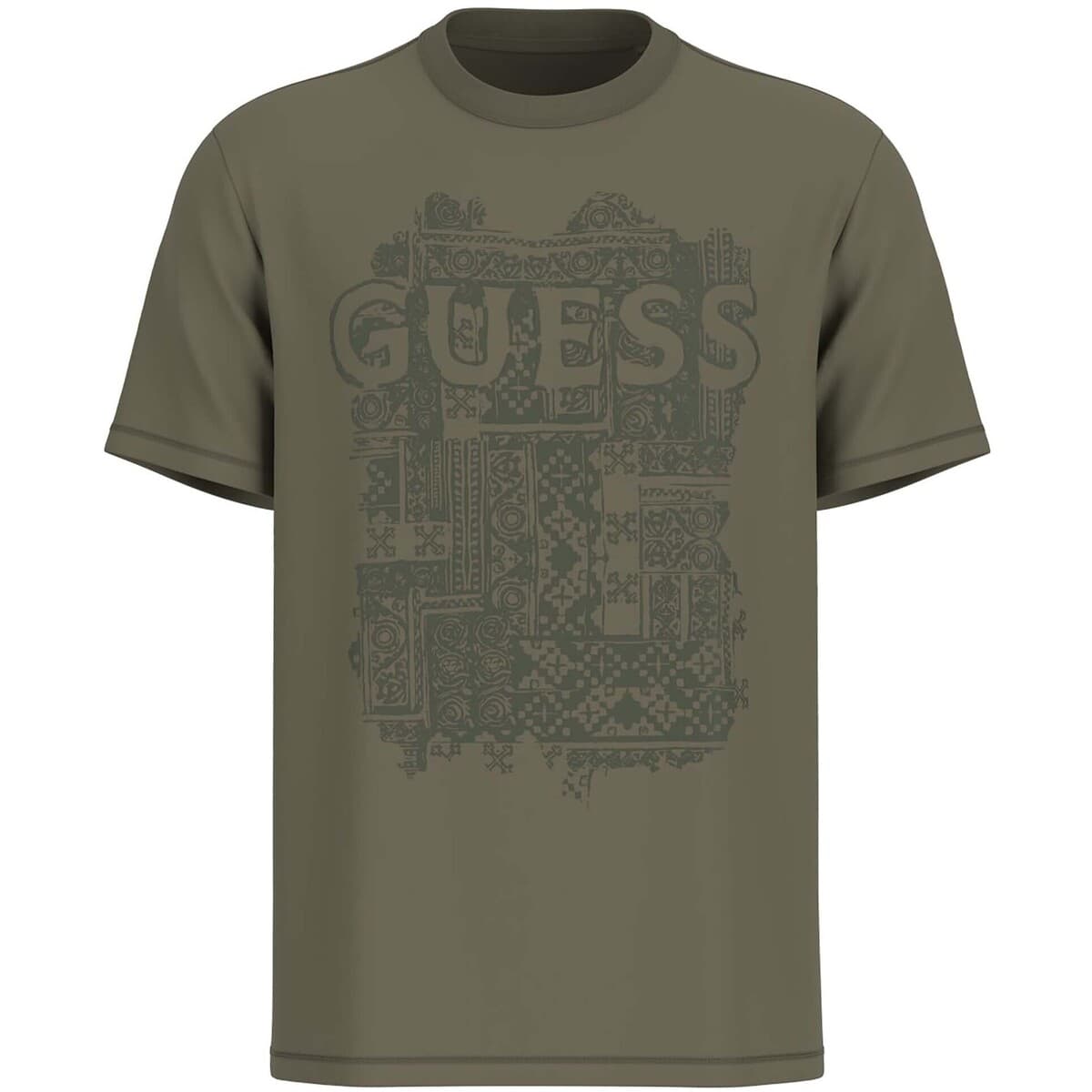 Men's T-Shirts Guess Green