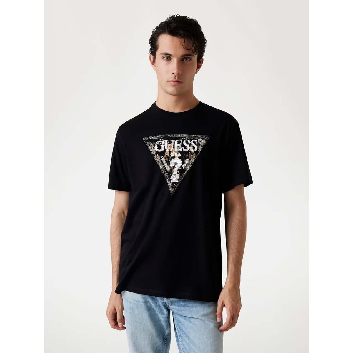 Men's T-Shirts Guess Black