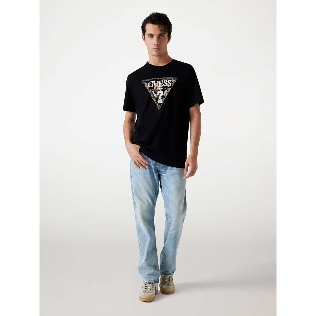 Men's T-Shirts Guess Black