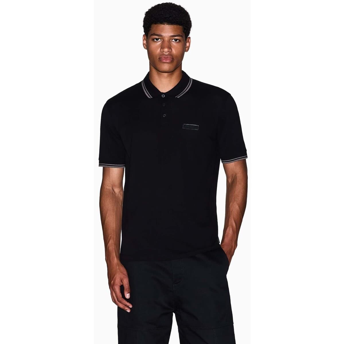 Men's Polo Shirts EAX Black