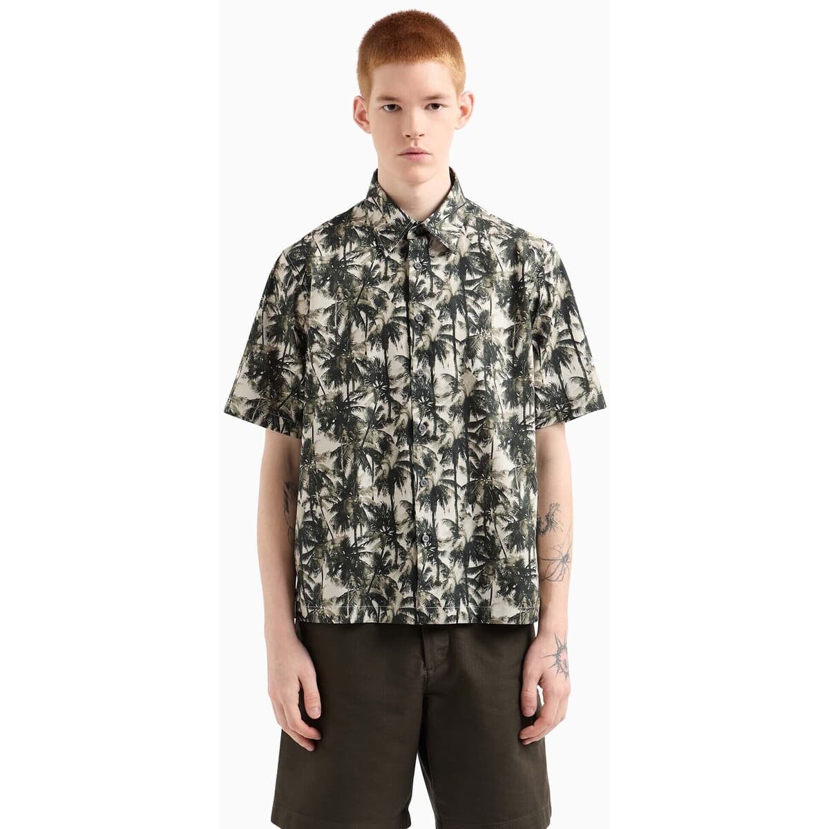 Men's Shirts EAX Green
