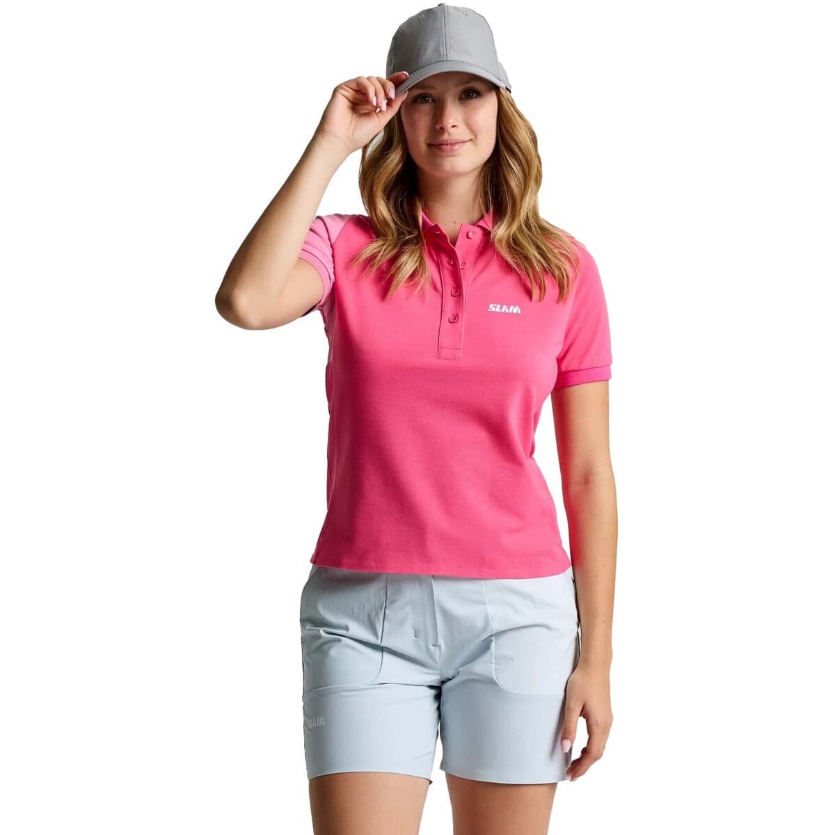 Women's Polo Shirts Slam Pink