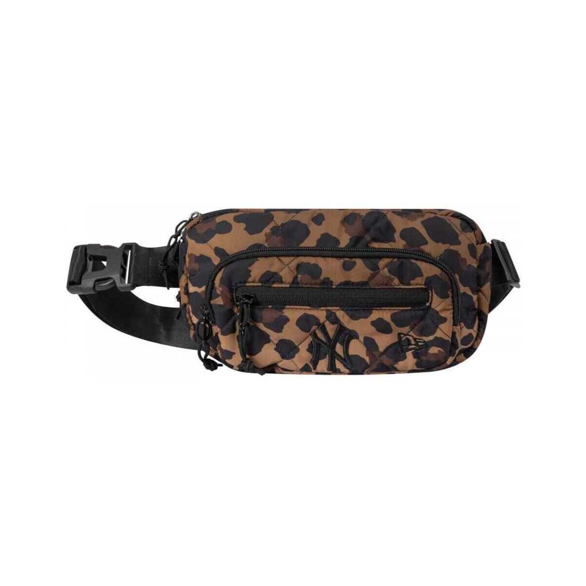 Μπανάνα New-Era Leopard quilted waist bag neyyan