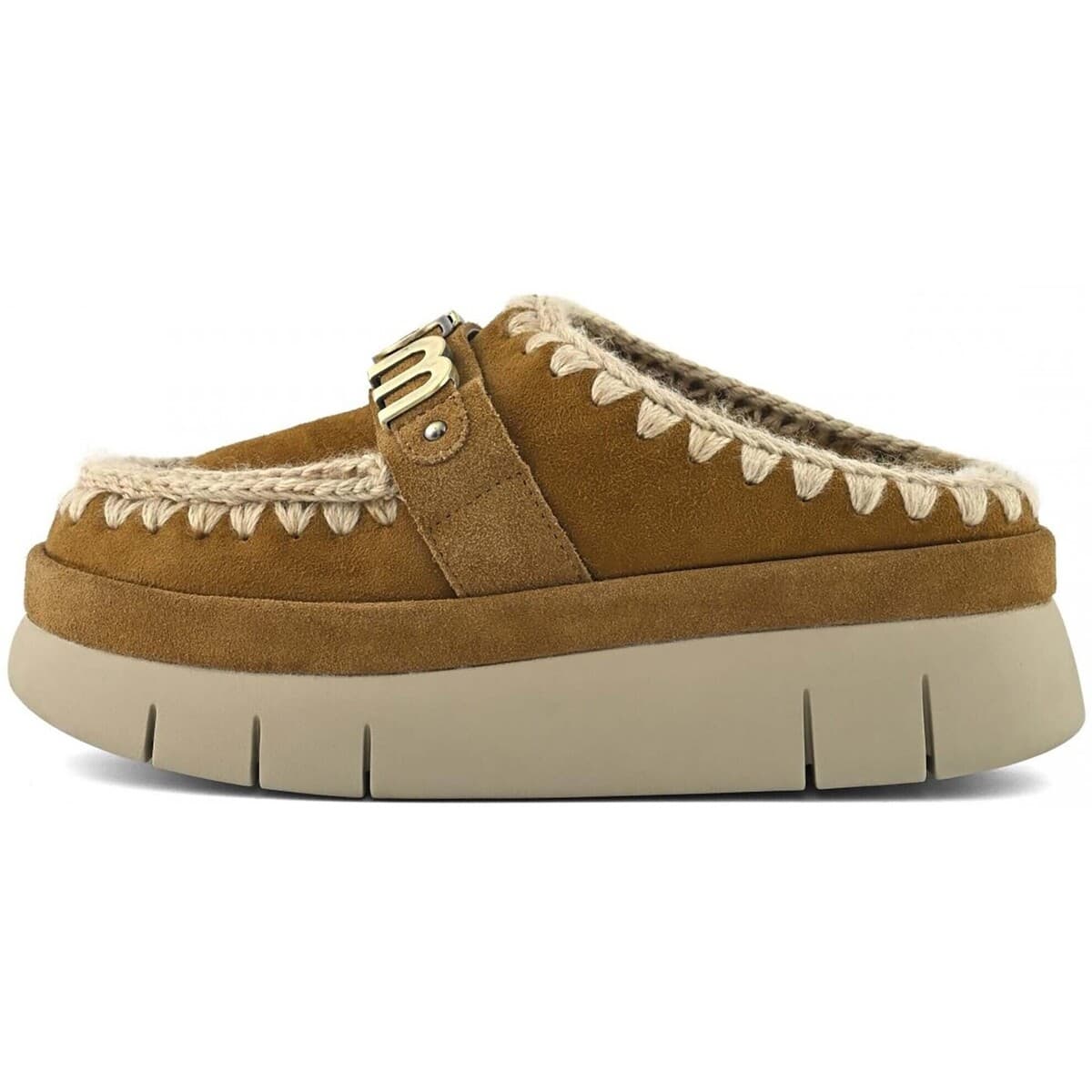 Women's House Slippers Mou Brown