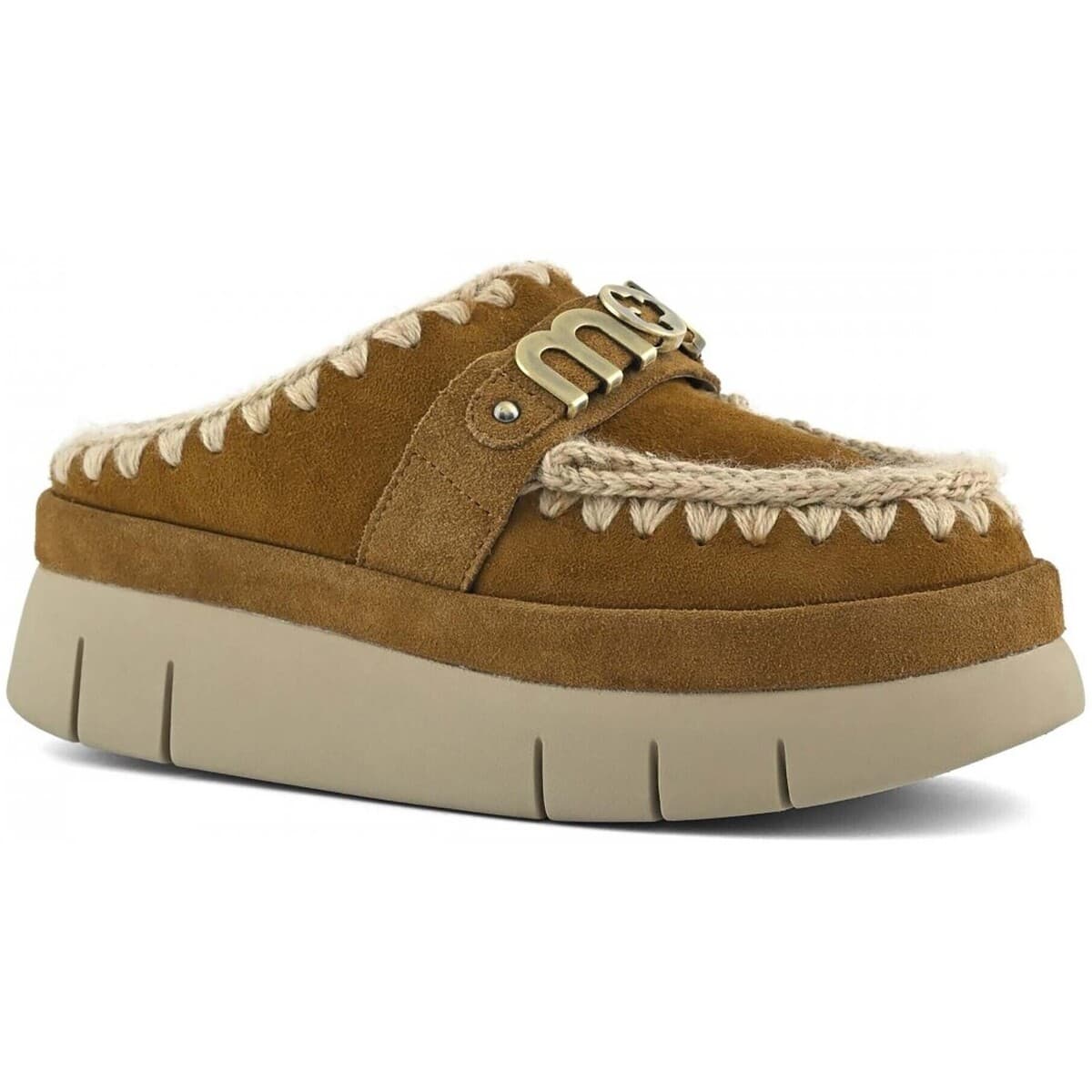 Women's House Slippers Mou Brown