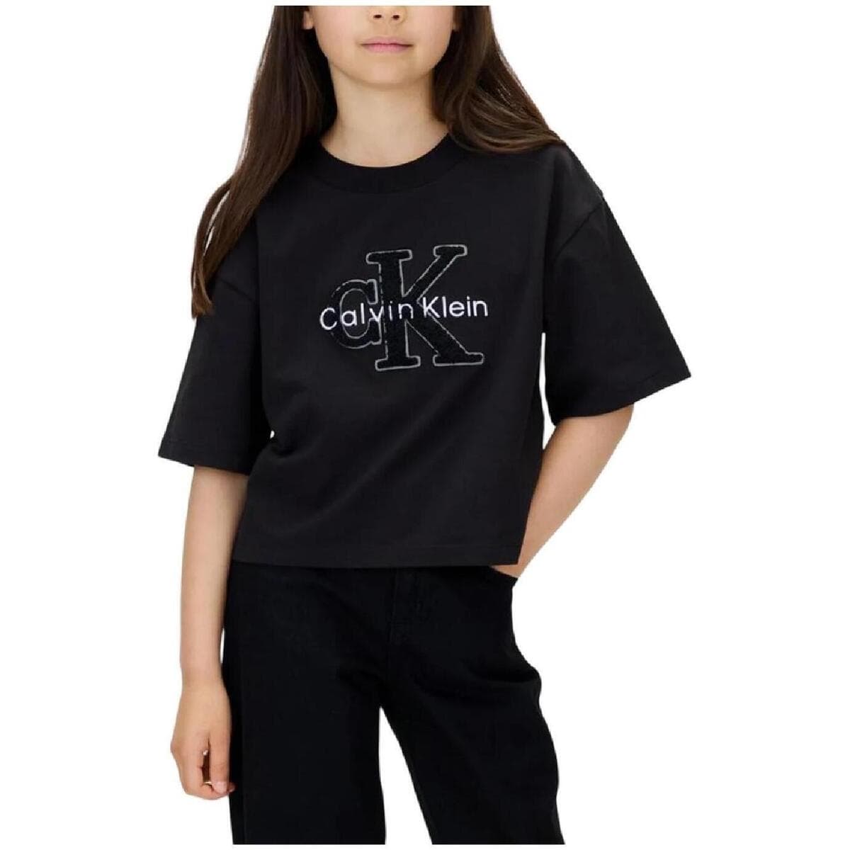 Girls' T-Shirts Calvin Klein Black