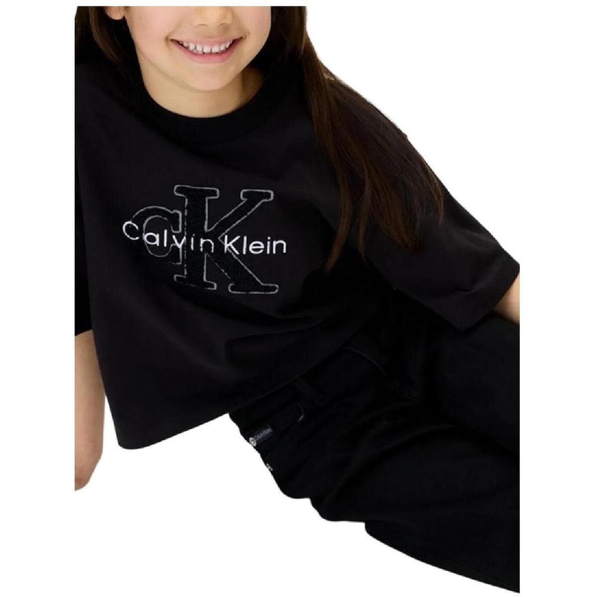Girls' T-Shirts Calvin Klein Black