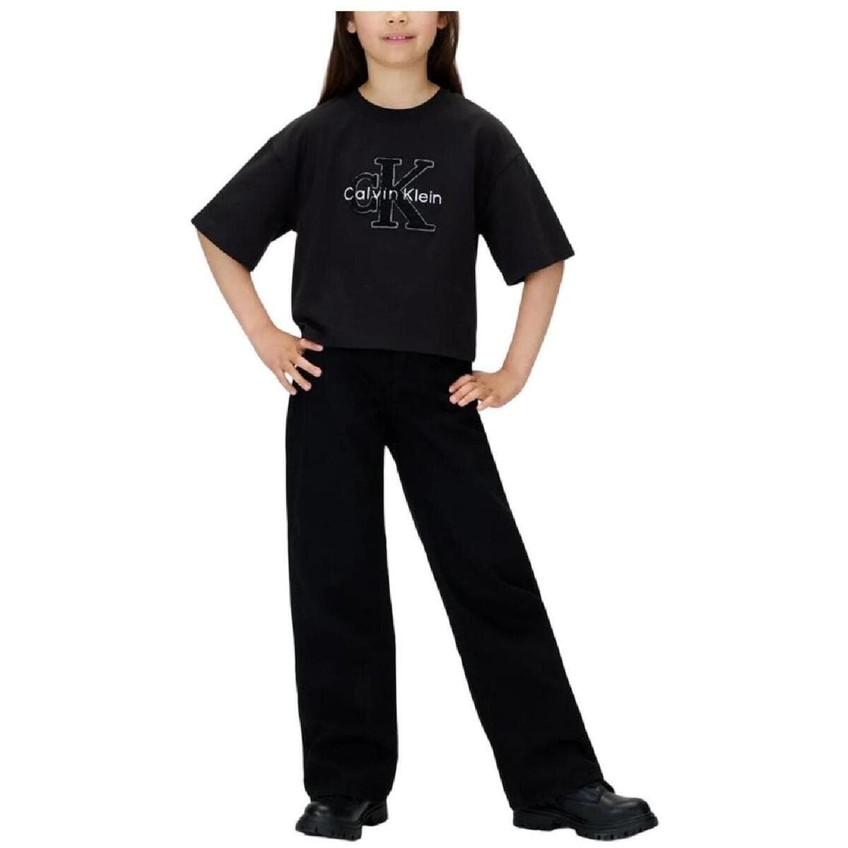 Girls' T-Shirts Calvin Klein Black