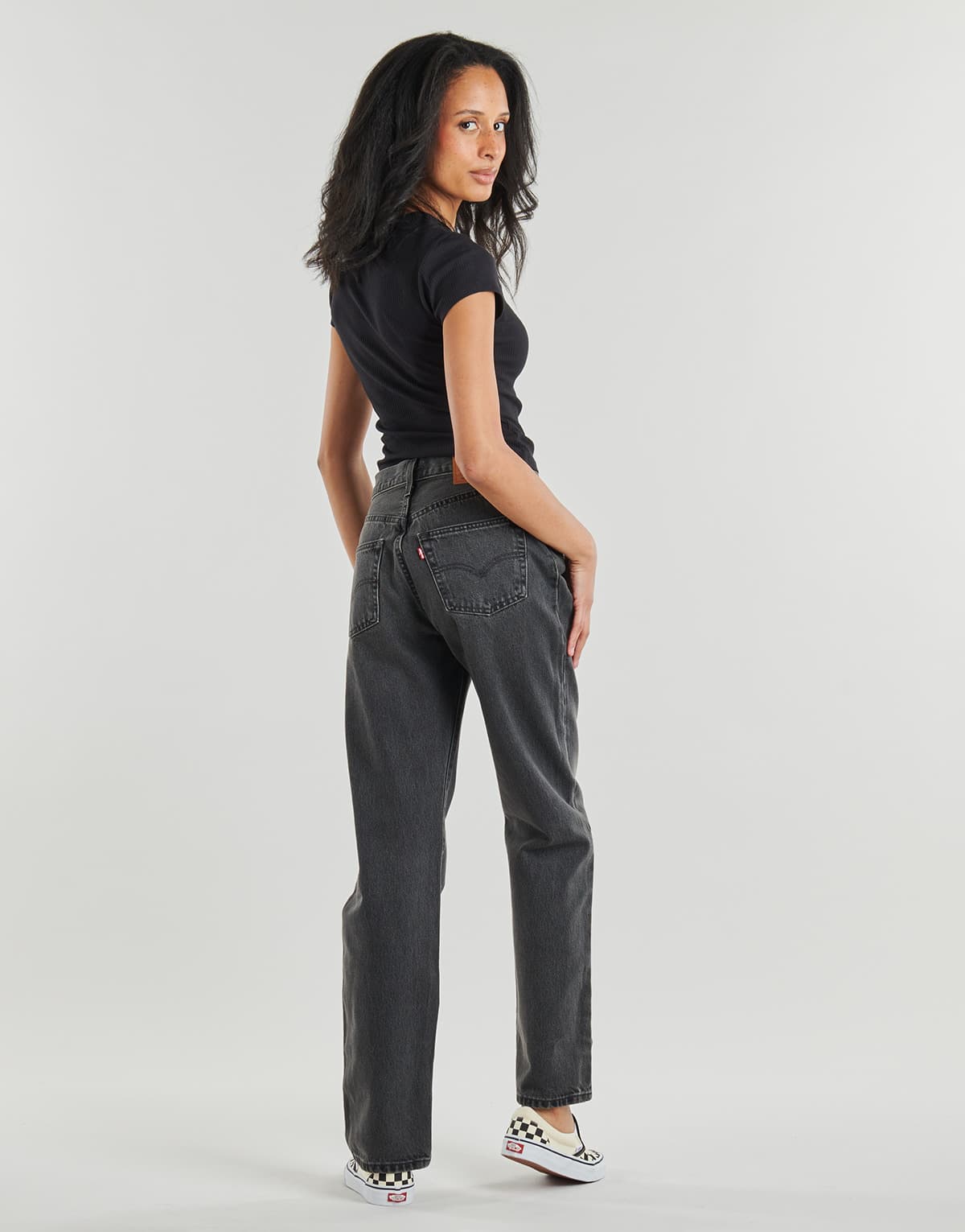 Women's T-Shirts Vans Black