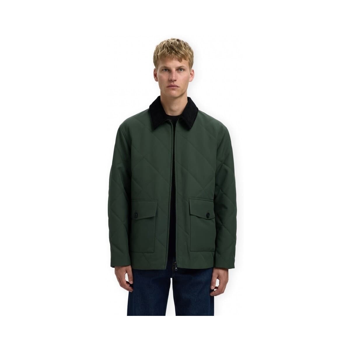 Men's Coats Selected Green