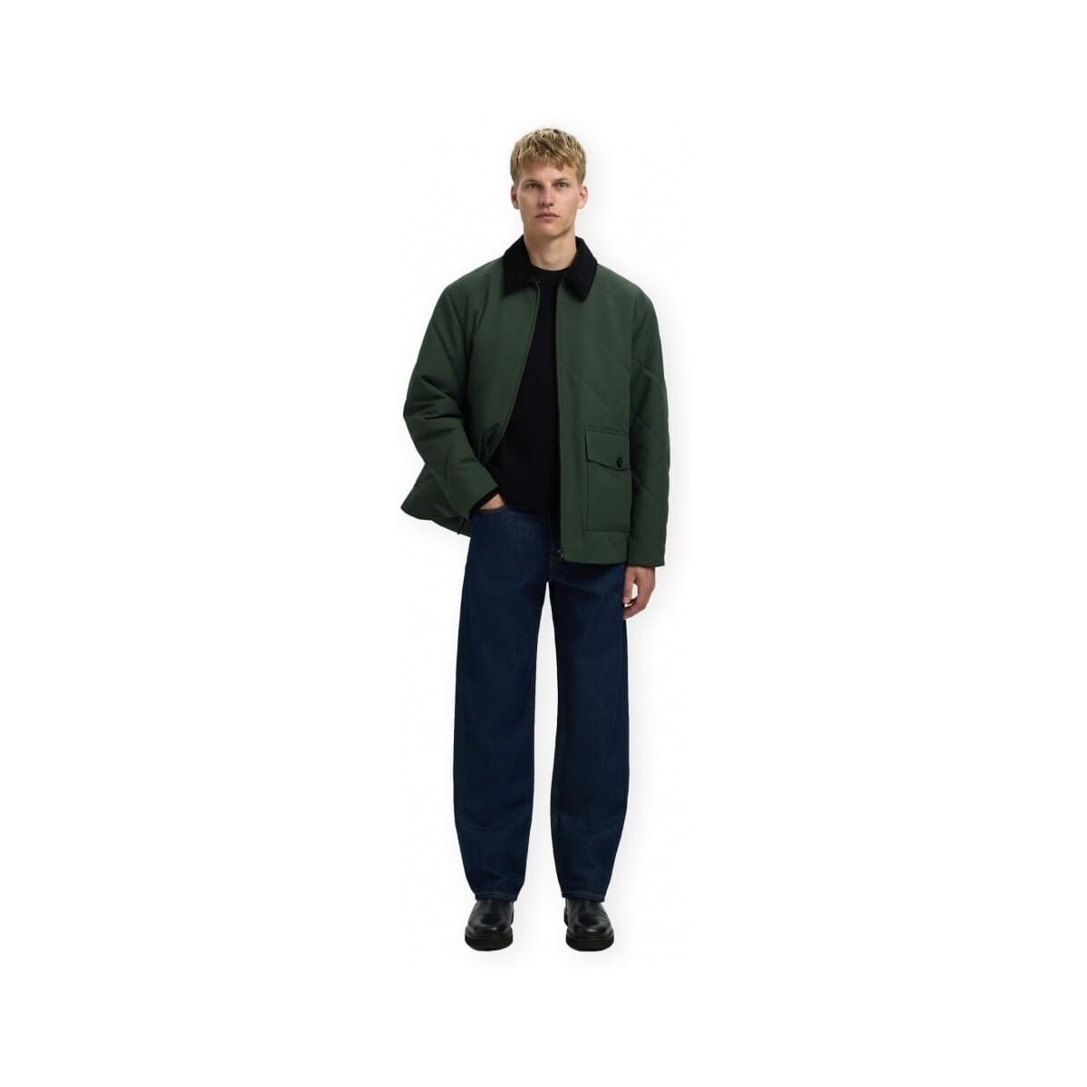 Men's Coats Selected Green