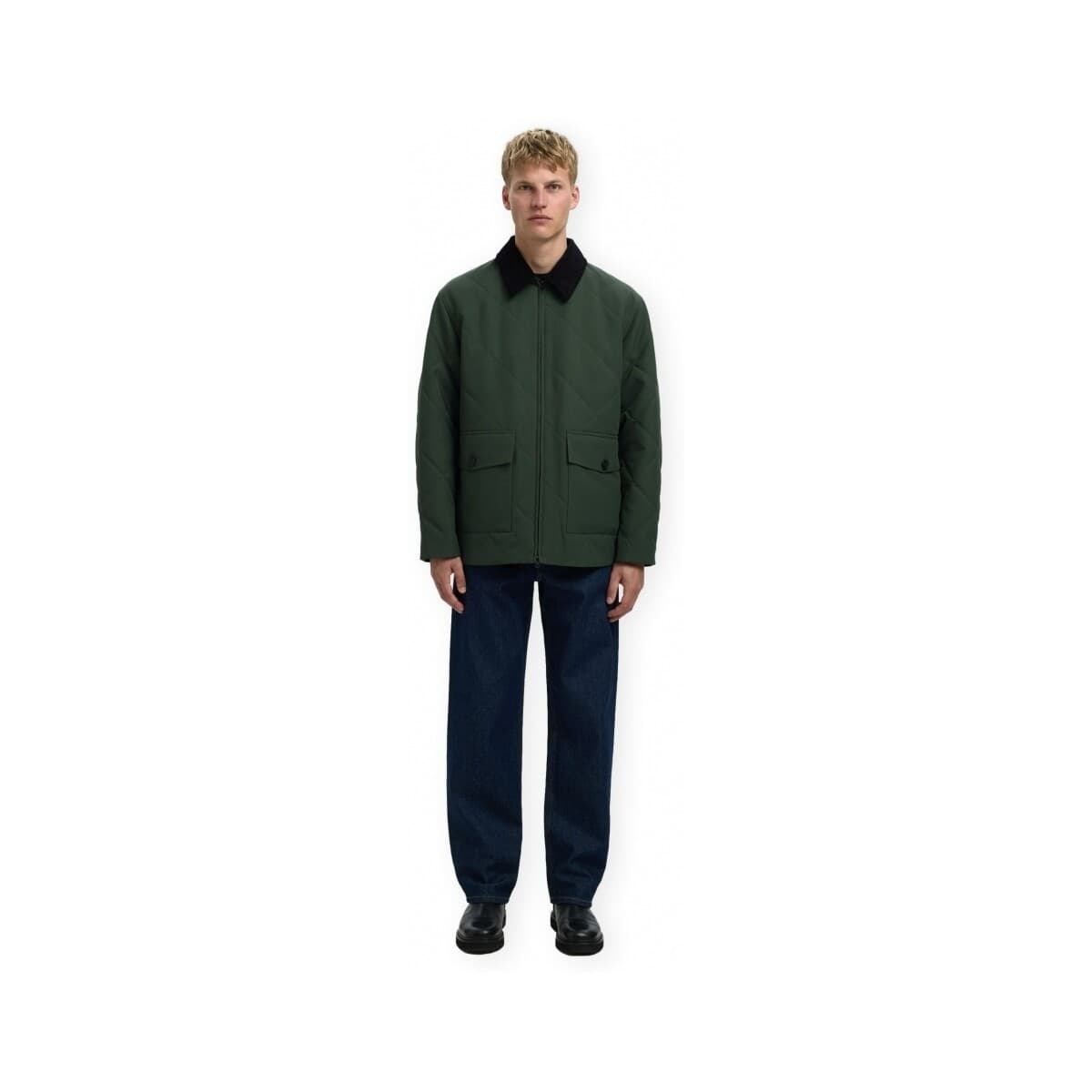 Men's Coats Selected Green