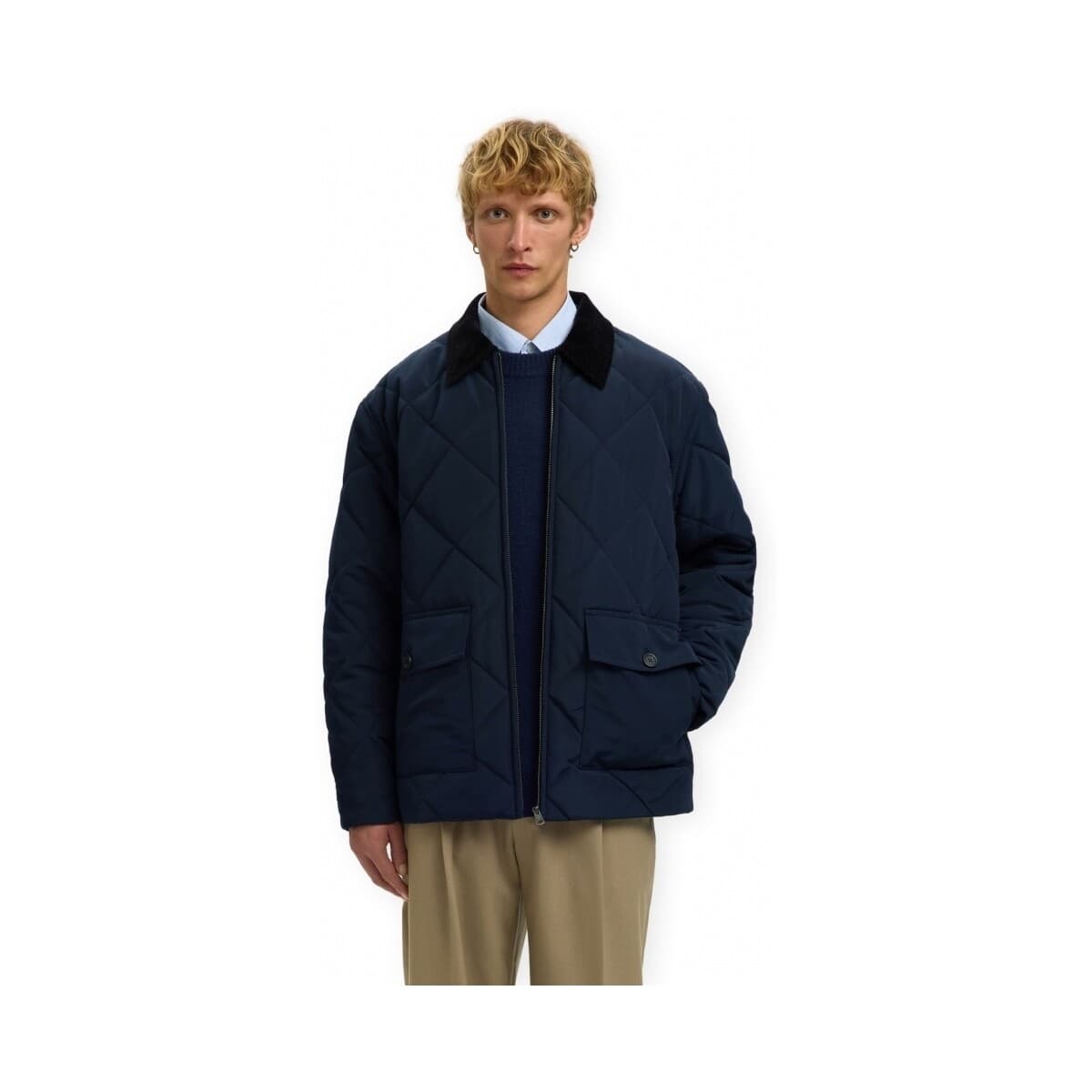 Men's Coats Selected Blue