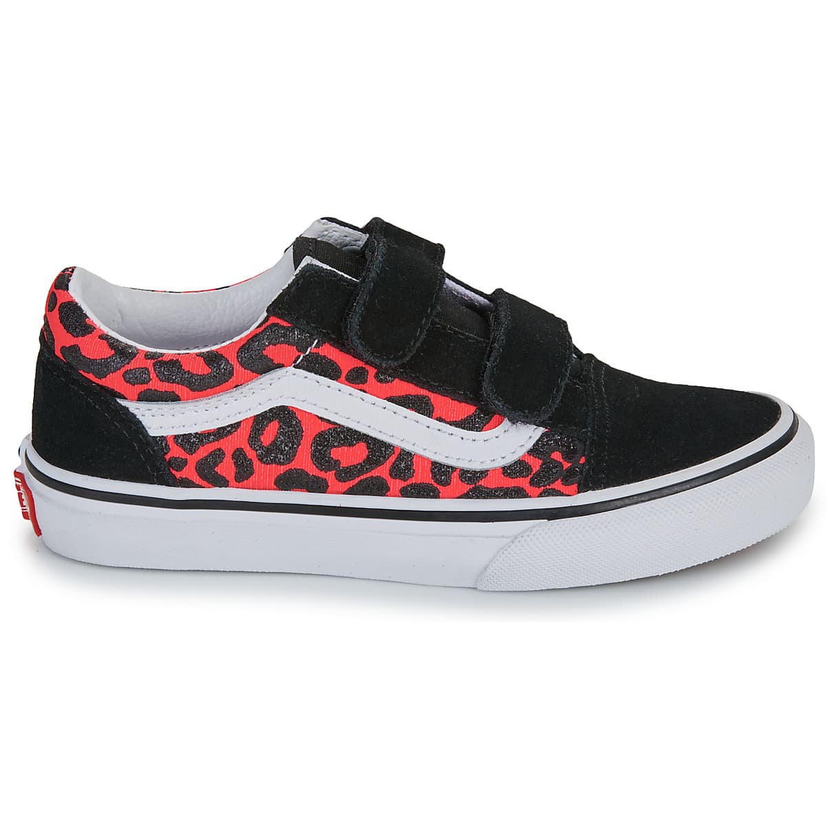 Παιδικό Χαμηλό Casual για Κορίτσι Vans Old Skool V Χρώματος Μαύρο Λεοπαρ VN000CYAFOC1