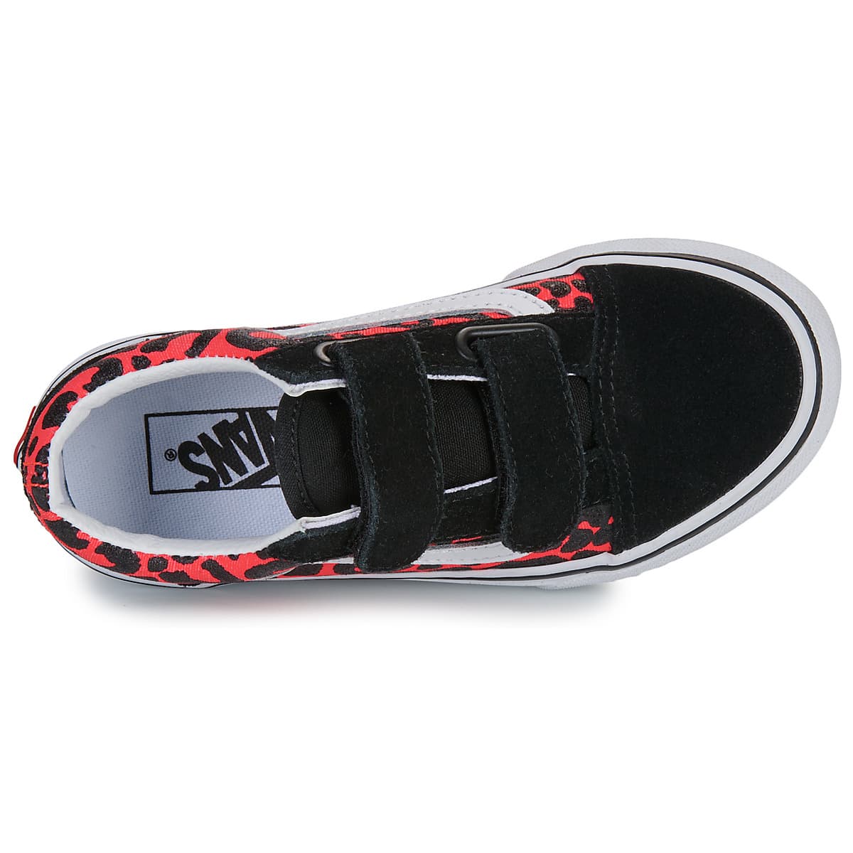 Παιδικό Χαμηλό Casual για Κορίτσι Vans Old Skool V Χρώματος Μαύρο Λεοπαρ VN000CYAFOC1