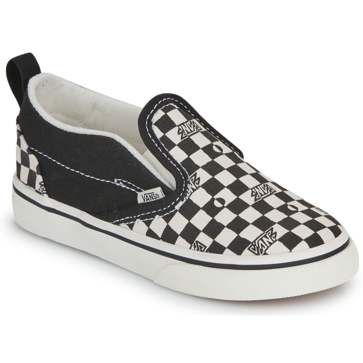Slip on Vans Slip-On V GEO CHECK BLACK/WHITE