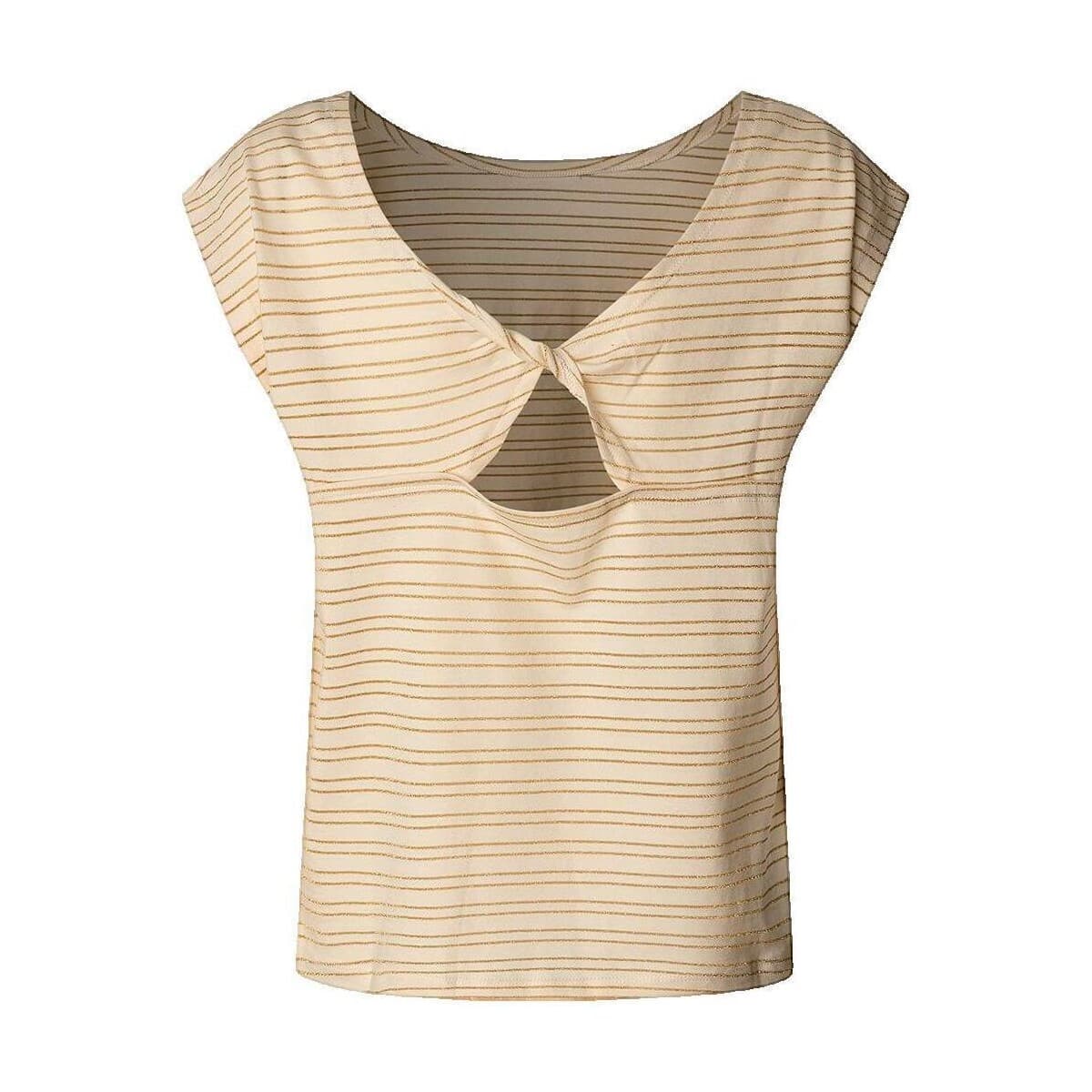 Αμάνικα/T-shirts χωρίς μανίκια Pepe jeans T-shirt Pepe Jeans rayé à manches courtes avec nœud