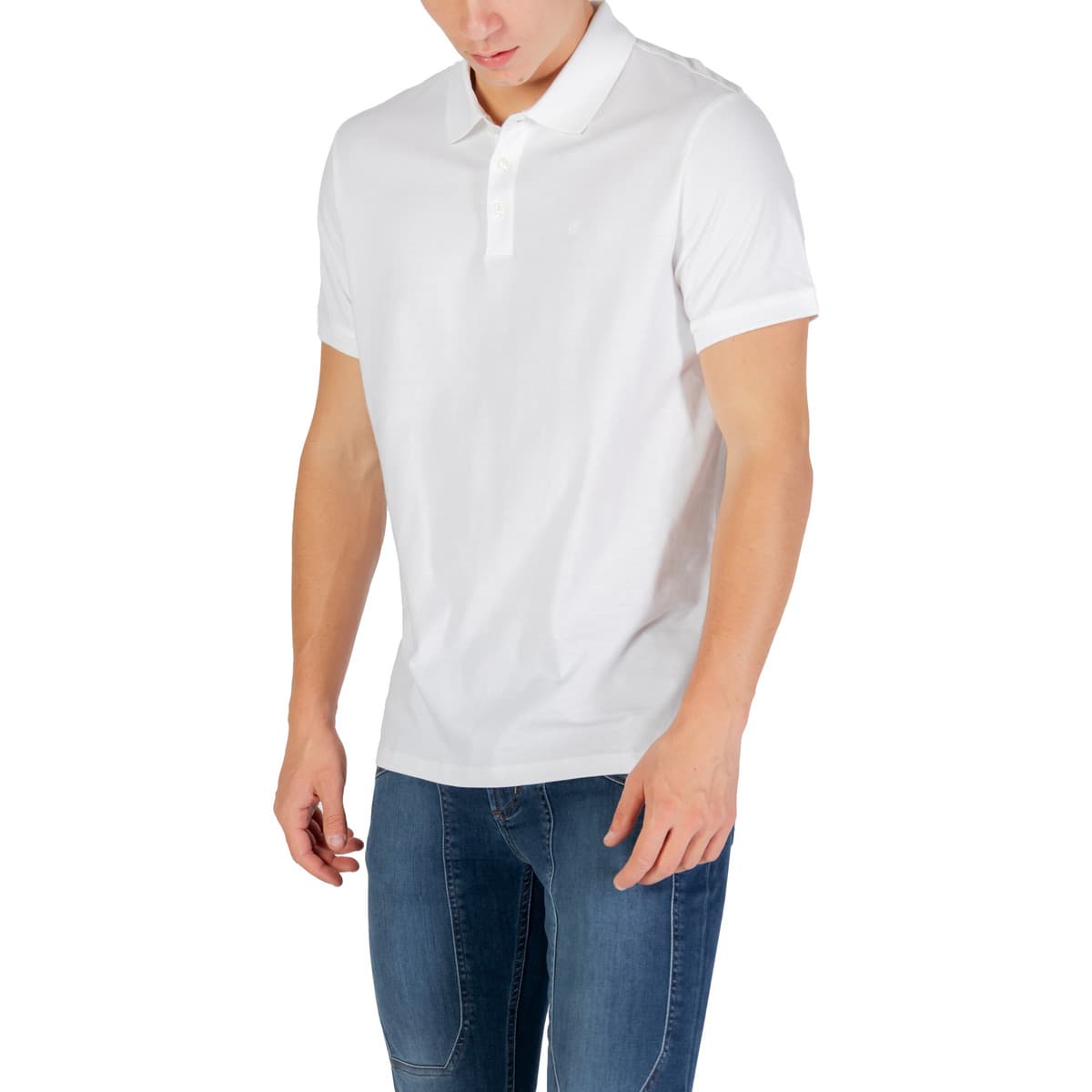 Men's Polo Shirts Calvin Klein White